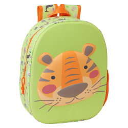 Mochila Preescolar 3D Tigre Safta 33 cm