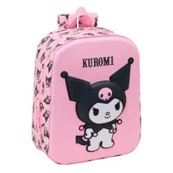 Mochila Guardería 3D Kuromi 27 cm