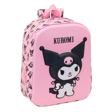 Mochila Guardería 3D Kuromi 27 cm