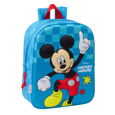 Mochila Guardería 3D Mickey Mouse 27 cm