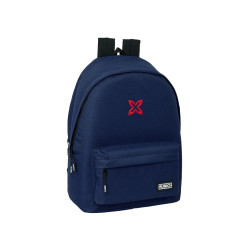 Mochila Doble Para Portatil 15.6" + Usb Munich Basicos "Marino" 44 cm
