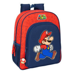Mochila Junior Adaptable A Carro Super Mario 38 cm