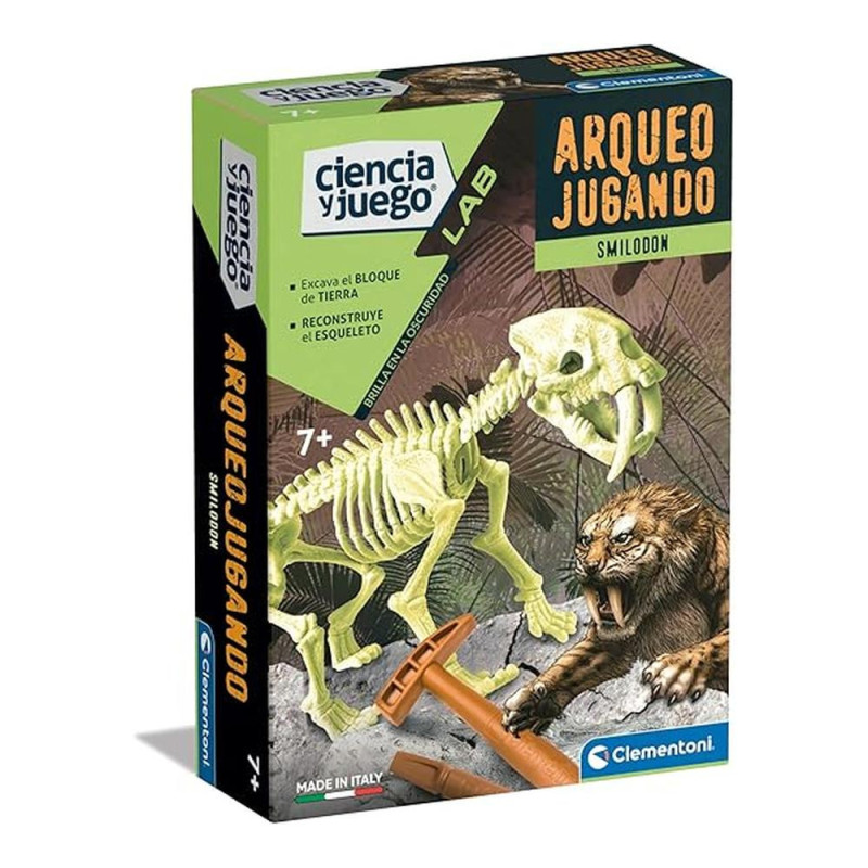 Arqueojugando Smilodon