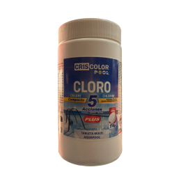 Cloro En Pastillas 5 acciones Plus 1kg