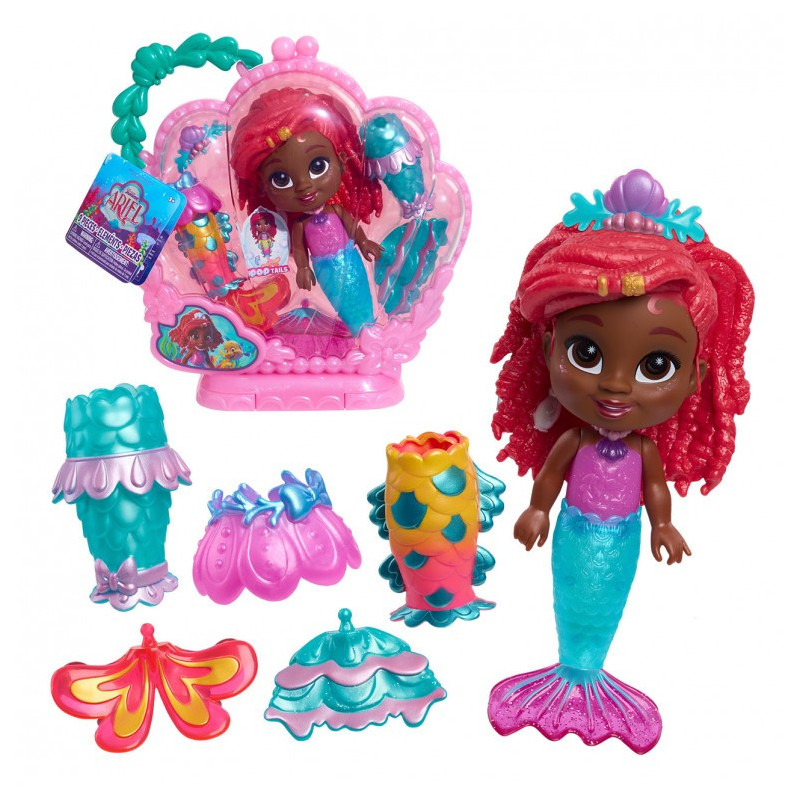 Muñeca Ariel + Accesorios Disney 19cm