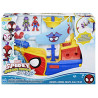 Spidey and his Amazing Friends Waterwebs Barco Pirata con Telarañas y Burbujas