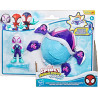 Spidey and His Amazing Friends Water Webs Set Vehículo y Figura Tortuga Fantasma