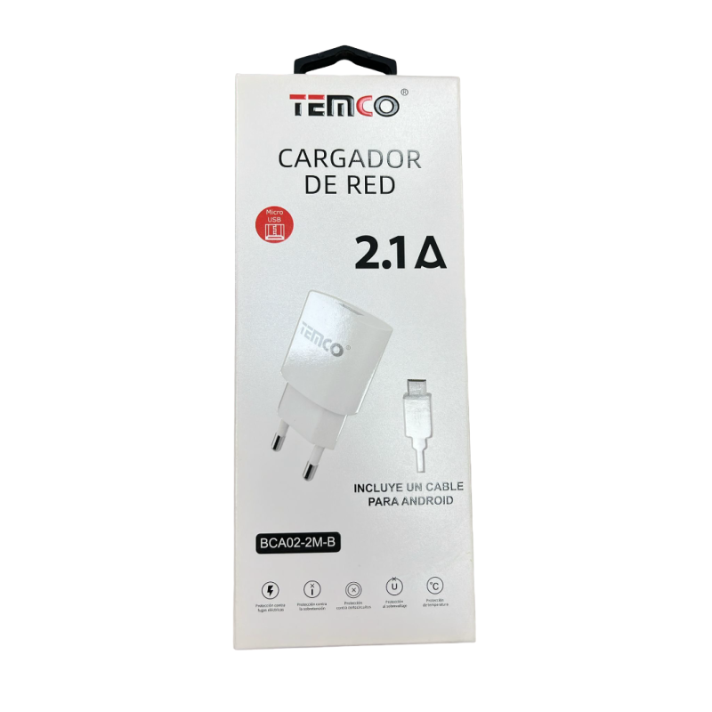 TENCO Cabeza + Cable Micro USB 2.1A