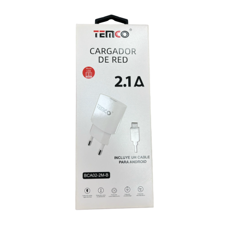TENCO Cabeza + Cable Micro USB 2.1A