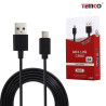TEMCO Cable Micro USB 2A Negro