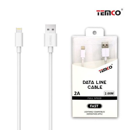 TEMCO Cable Lightning 2A 2 metros