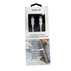 Cable Tipo C a Tipo C 65W 1 metro Blanco