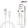 TEMCO Cable Tipo-C 2.1A Blanco