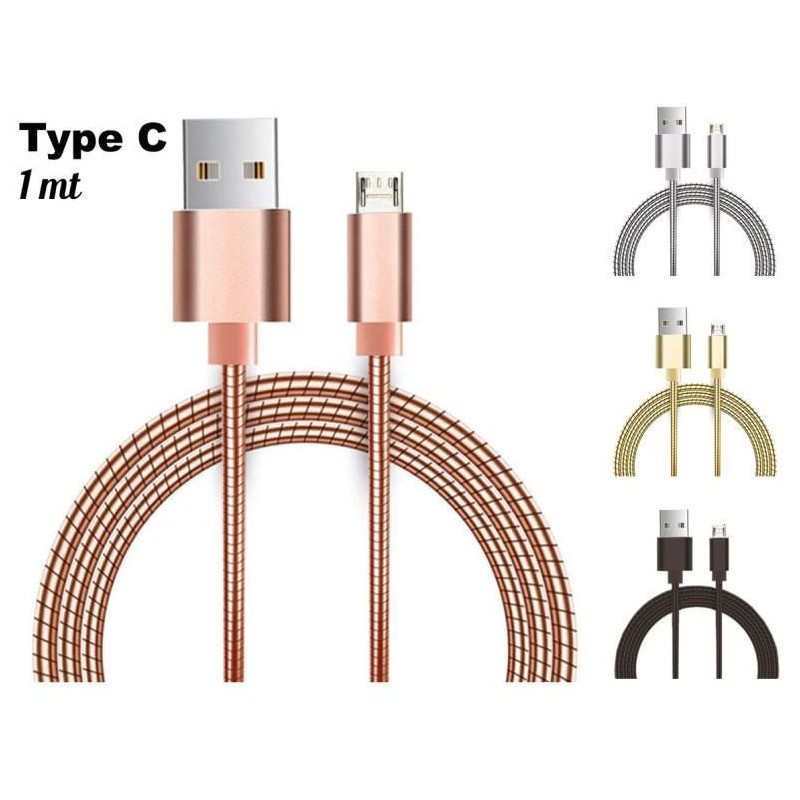 I-Total Cable USB Tipo C 1 metro Negro