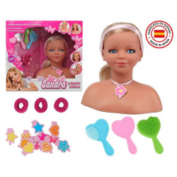 Busto Muñeca Peina Sandra