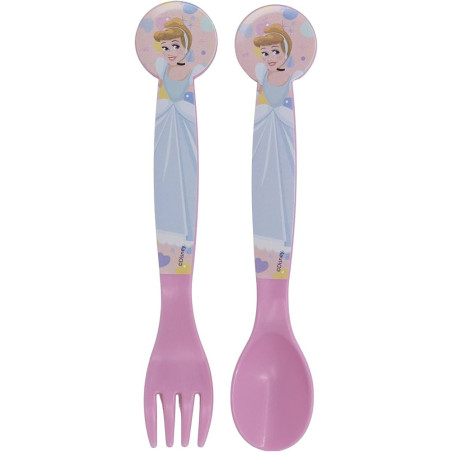 Set Cubiertos Plástico Princesas