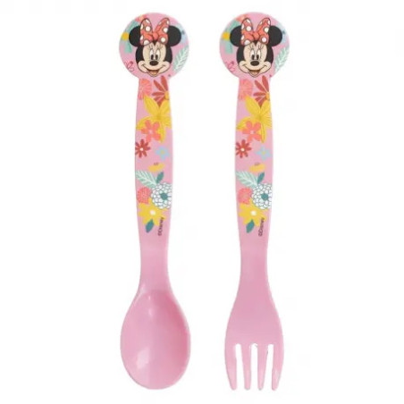 Set Cubiertos Plástico Minnie