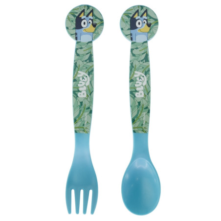 Set Cubiertos Plástico Bluey