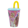 Vaso con Caña Barbie 430 ml
