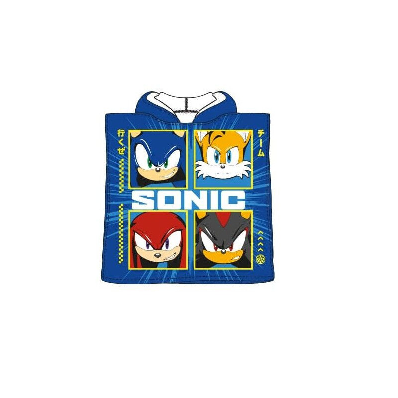 Poncho Toalla Sonic 55 x 110 cm