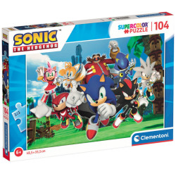Clementoni - Puzzle Sonic 104 pcs