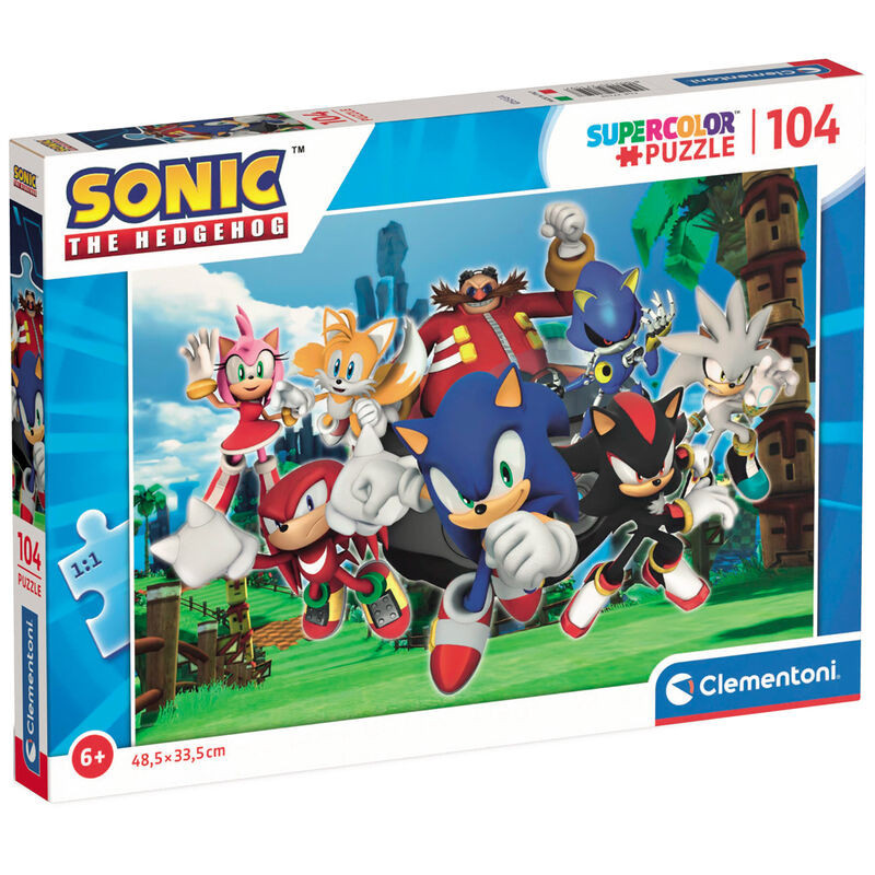 Clementoni - Puzzle Sonic 104 pcs