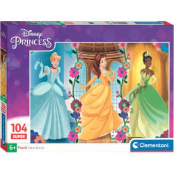 Clementoni - Puzzle Princesas 104 pcs