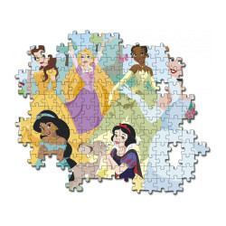 Clementoni - Puzzle Princesas Brillante 104 pcs