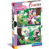Clementoni - Puzzle Minnie y Daisy 2x60 piezas