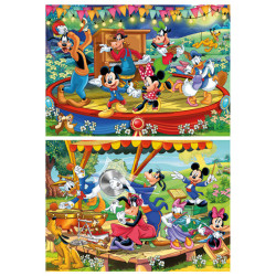 Clementoni - Puzzle Mickey Mouse 2 x 60 piezas