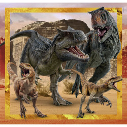Clementoni - Puzzle 3x48 piezas Jurassic World
