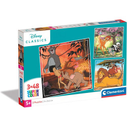 Clementoni - Puzzle 3x48 piezas Disney