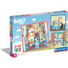 Clementoni - Puzzle 3x48 piezas Bluey