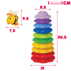 Winfun - Torre Apilable Musical Abeja
