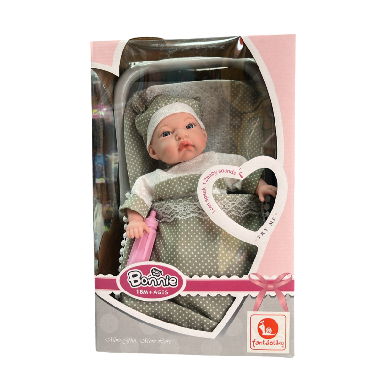 Muñeca Bonnie 12 Sonidos con Maxicosi