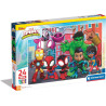 Clementoni - Supercolor Puzzle 24 Maxi Piezas Marvel Spidey and His Amazing Friends
