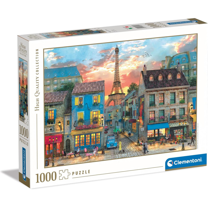 Clementoni - Puzzle Adulto 1000 Piezas Van Dael Collection Streets of Paris