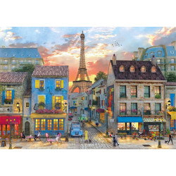 Clementoni - Puzzle Adulto 1000 Piezas Van Dael Collection Streets of Paris