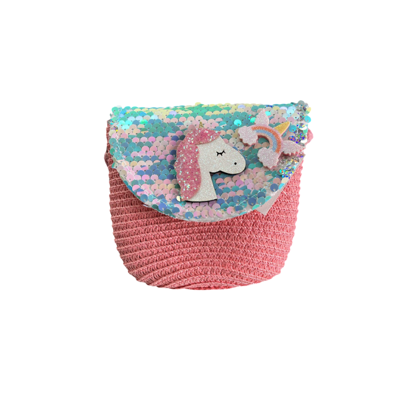 Bolso Unicornio Rafia
