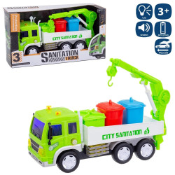 Camión Reciclaje Fricción Luz y Sonido