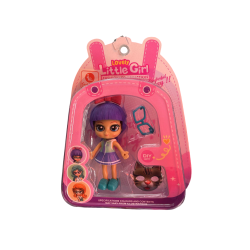 Muñeca 9 cm con Gafas y Mascara de Animal