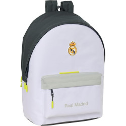 Mochila Doble Para Portatil 15,6"+usb Real Madrid