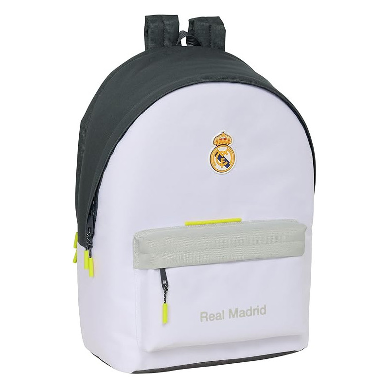 Mochila Doble Para Portatil 15,6"+usb Real Madrid