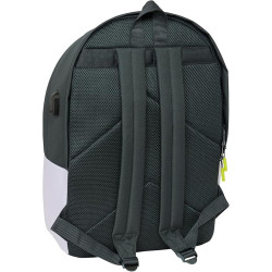 Mochila Doble Para Portatil 15,6"+usb Real Madrid