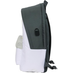 Mochila Doble Para Portatil 15,6"+usb Real Madrid