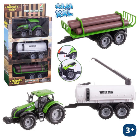 Farmer's Tale - Tractor con 2 Remolques