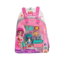 Set Figura Muñeca 10 cm con Accesorios