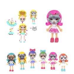 Set Figura Muñeca 10 cm con Accesorios