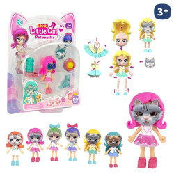 Set Figura Muñeca 10 cm con Accesorios