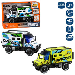 Camión Rally Mecanismo Fricción, Luz y Sonido